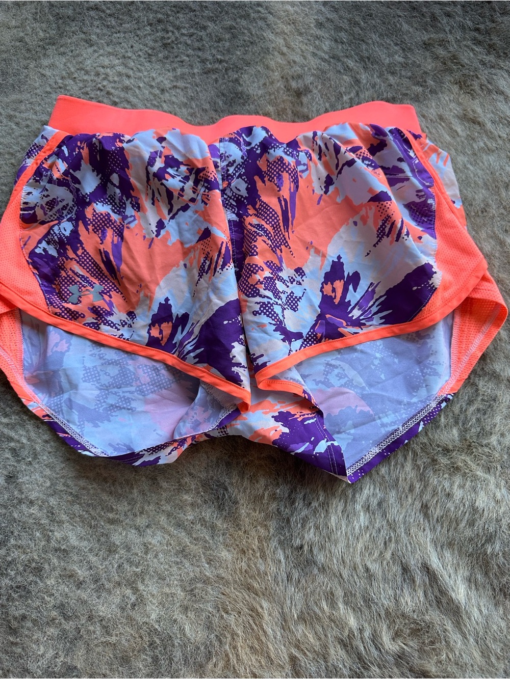 Women’s Neon Coral & Purple Shorts